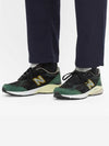 990v3 Low Top Sneakers Green Black - NEW BALANCE - BALAAN 7