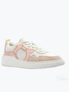 Gancini Leather Low Top Sneakers Pink - SALVATORE FERRAGAMO - BALAAN 2