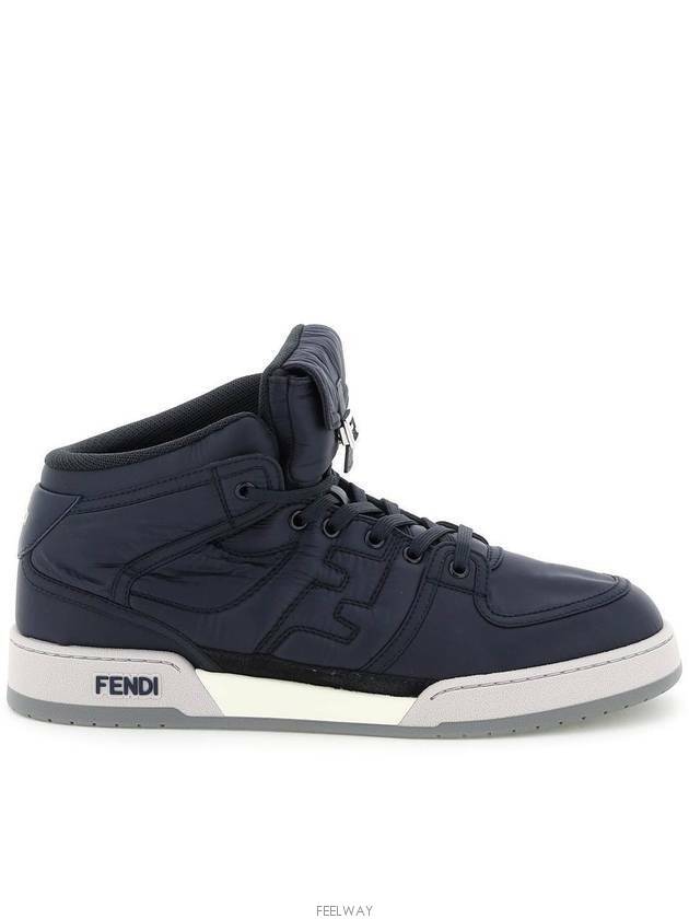 Match High Top Sneakers Blue - FENDI - BALAAN 2