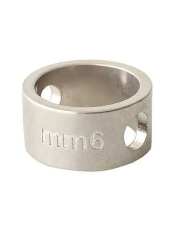 MMSIX Ring Engrave Logo Silver - MAISON MARGIELA - BALAAN 1