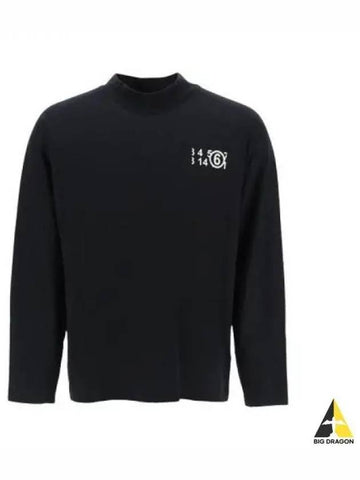 Logo Print Long Sleeve T Shirt Black S52GC0260 S24312 - MAISON MARGIELA - BALAAN 1