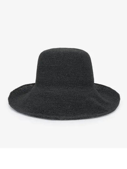 Paper Woven Straw Hat Black - TOTEME - BALAAN 2