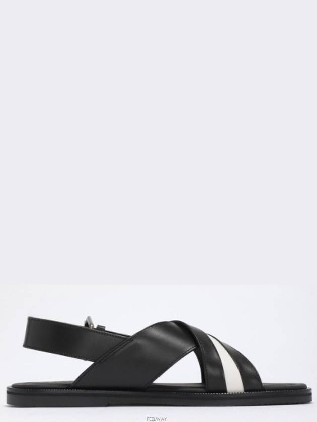 Jamilo strap leather sandals black - BALLY - BALAAN 4