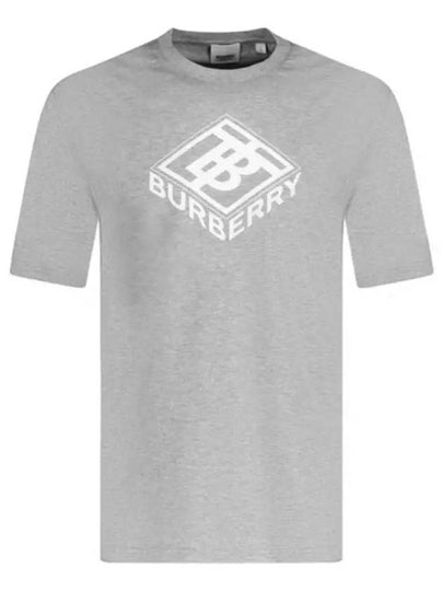 TB Logo Cube Overfit Short Sleeve T-Shirt Grey - BURBERRY - BALAAN 2