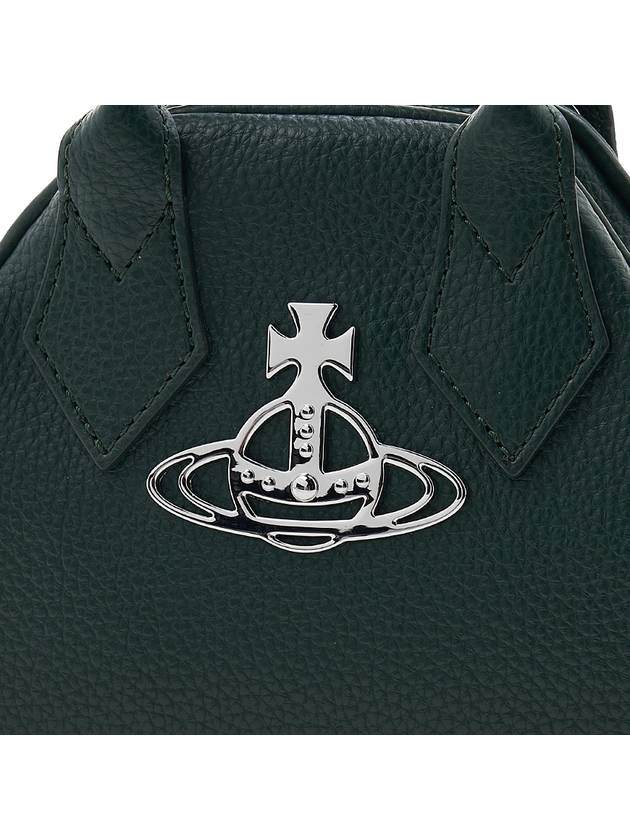 Logo Mini Yasmin Tote Bag Dark Green - VIVIENNE WESTWOOD - BALAAN 7