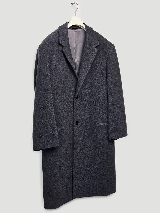 Chesterfield Breasted Wool Single Coat Grey - LEMAIRE - BALAAN 3