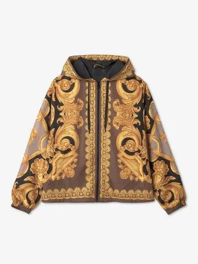 Men's Baroque Windbreaker Jacket Yellow - VERSACE - BALAAN 2