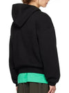 Seam line pocket cotton blend pullover hood jet black - FEAR OF GOD ESSENTIALS - BALAAN 3