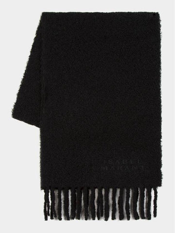 Fouzy Gd Scarf - Isabel Marant - Wool - Black - ISABEL MARANT - BALAAN 1