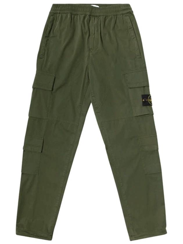 20FW 731531710 V0059 Stretch Cotton Gabardine Pants Green Men’s Pants TLS - STONE ISLAND - BALAAN 1