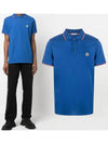 Logo Patch Polo Cotton Short Sleeve T Shirt 8A70300 84556 - MONCLER - BALAAN 1