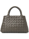 Intrecciato New Roma Tote Bag Grey - BOTTEGA VENETA - BALAAN 5