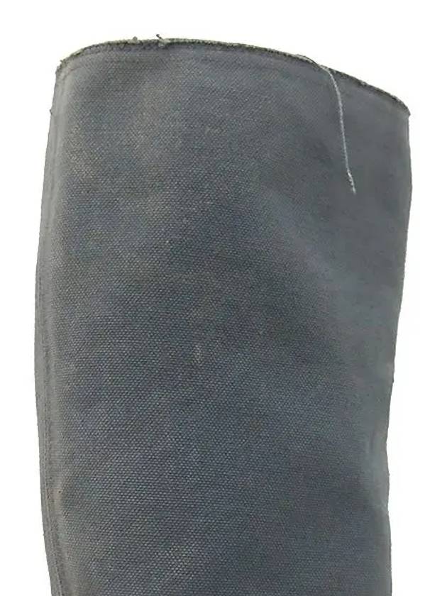 Stella McCartney gray fabric women s long boots - STELLA MCCARTNEY - BALAAN 6