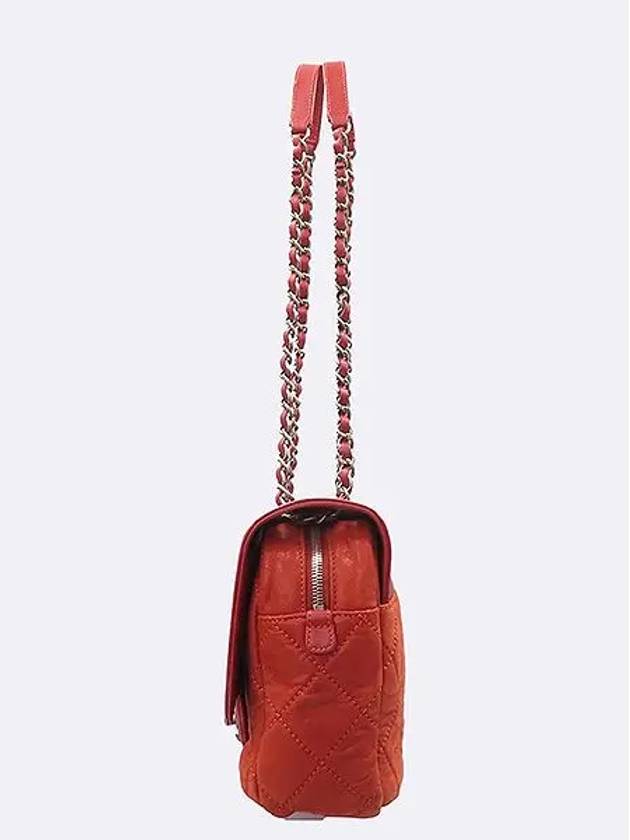 Red Lambskin IN THE MIX Flap Chain Shoulder Bag - CHANEL - BALAAN 3