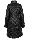 Women's Nosadella Quilted Long Padding Black - DUVETICA - BALAAN 4