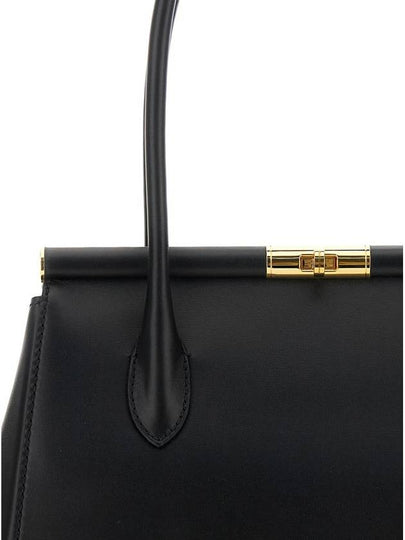 'Marlene Medium' Black Handbag With With Logo Embossed On The Back In Leather Woman - DOLCE&GABBANA - BALAAN 2