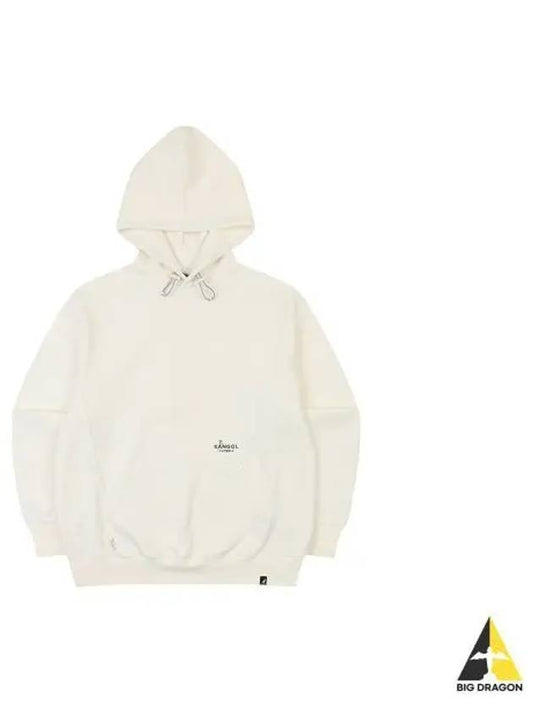 CBR Small Logo Hoodie 7020 Ivory - KANGOL - BALAAN 1