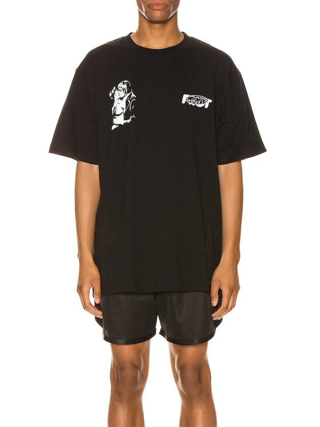 Kiss 21 Oversized Fit Short Sleeve T-shirt Black - OFF WHITE - BALAAN 2