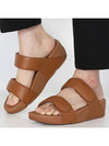 Lulu Adjustable Leather Slippers Light Tan - FITFLOP - BALAAN 2