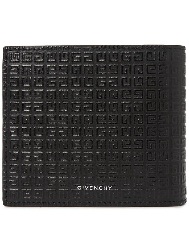 4G Calfskin Leather Half Wallet Black - GIVENCHY - BALAAN 3