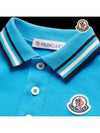 Baby Boy Polo Shirt Blue 8A00004 8496F 72C 2A 3A - MONCLER - BALAAN 4