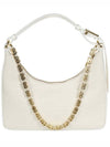 Moon Cut-out Chain Small Canvas Shoulder Bag Natural Beige - GIVENCHY - BALAAN 4