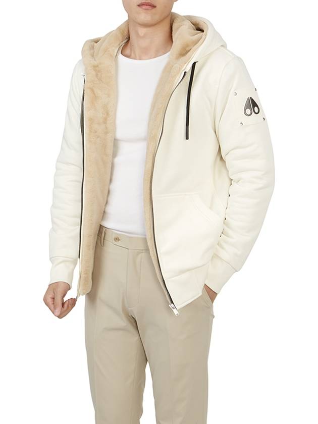 Classic Bunny Zip Up Hoodie Beige Lining White - MOOSE KNUCKLES - BALAAN 7