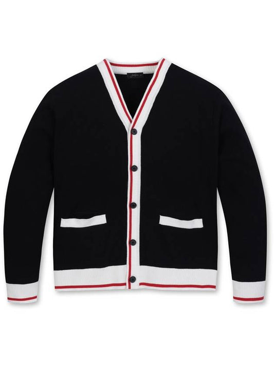 Men s Y neck color combination cardigan - JACKNICKLAUS - BALAAN 1