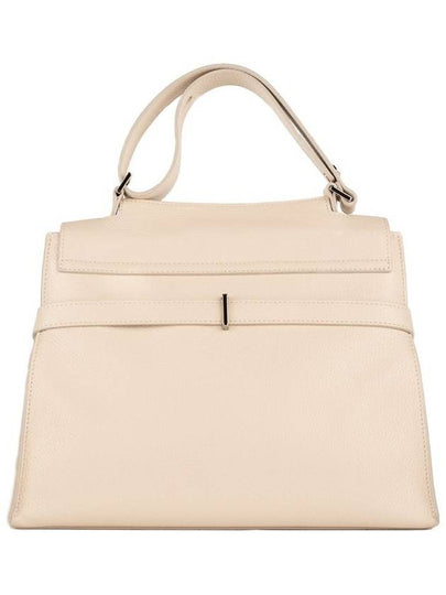 Orciani Sveva Sense Medium Leather Shoulder Bag With White Water Shoulder Strap - ORCIANI - BALAAN 2