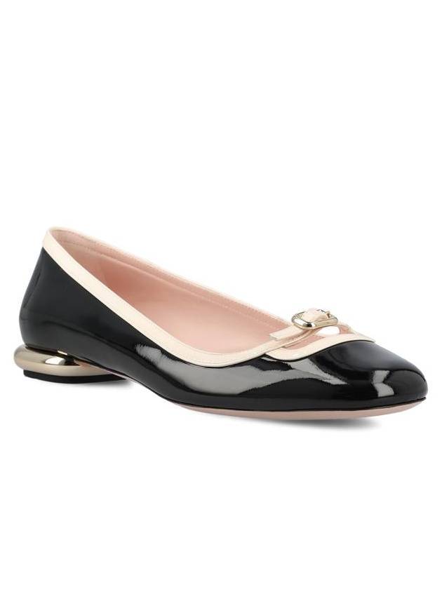 Viv Podium Patent Leather Ballerina Black - ROGER VIVIER - BALAAN 3