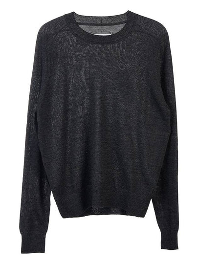 Women's Back Stitched Wool Knit Top Grey - MAISON MARGIELA - BALAAN 2