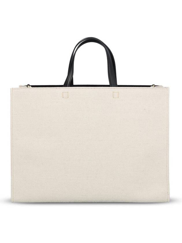 G Logo Canvas Medium Tote Bag Beige - GIVENCHY - BALAAN 3