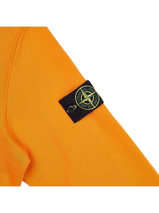 Wappen Patch Cotton Hooded Zip Up Orange - STONE ISLAND - BALAAN 6