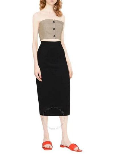 Victoria Beckham Ribbed Body Fitted Pencil Skirt, Brand Size 6 (US Size 2) - VICTORIA BECKHAM - BALAAN 2