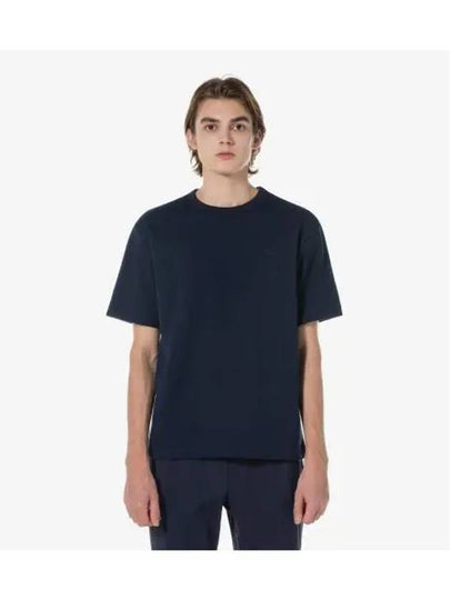 Men s Short Sleeve Terry T Shirt Navy - LACOSTE - BALAAN 2