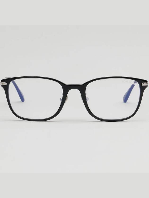 Blue light blocking glasses frame TF5715DB 001 black horn rim Asian fit - TOM FORD - BALAAN 3