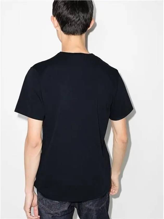 Chillax Fox Patch Classic Short Sleeve T-Shirt Navy - MAISON KITSUNE - BALAAN 6