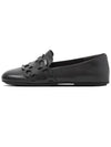 Lena Entwined Loops Leather Loafers Black - FITFLOP - BALAAN 4