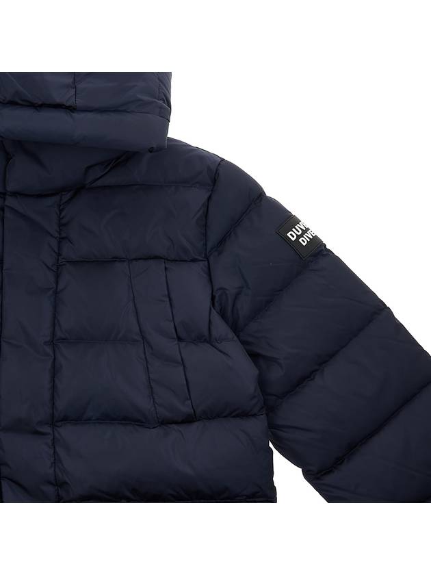 Men's Bixio Logo Hooded Quilted Padding Navy - DUVETICA - BALAAN 5