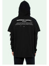 Bernini Short Sleeve Layered Hood Black - OFF WHITE - BALAAN 7