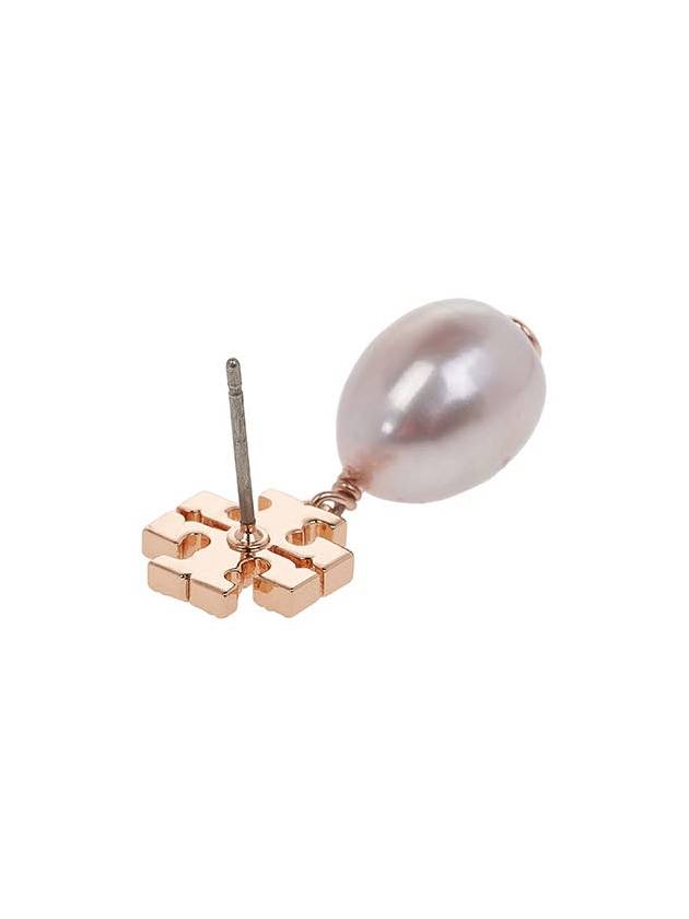 Kira Pave Pearl Drop Earrings Rose - TORY BURCH - BALAAN 5