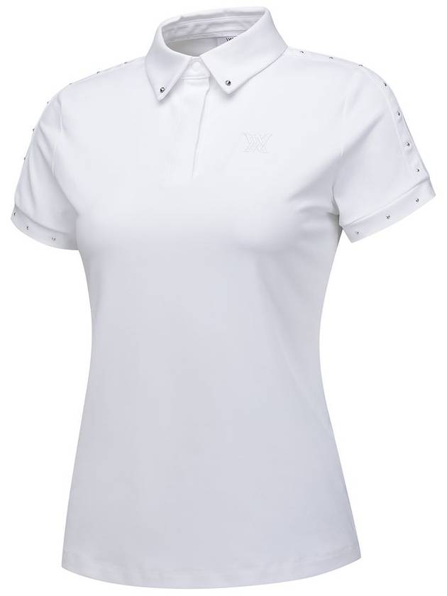 WOMEN BACK TRIANGULAR POINT SHORT T SHIRTWH - ANEWGOLF - BALAAN 3