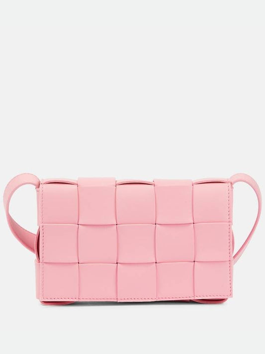 Cassette Intrecciato Small Cross Bag Pink - BOTTEGA VENETA - BALAAN 2