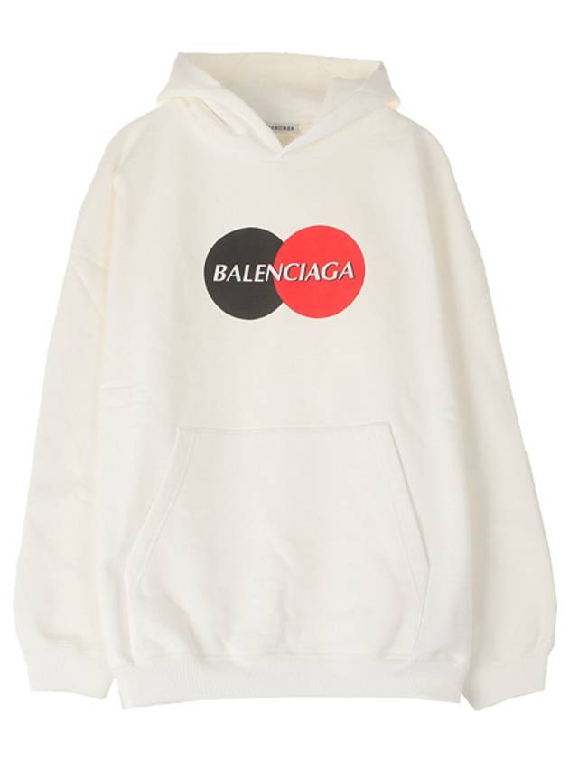 Women's Uniform Large Fit Hooded Top White - BALENCIAGA - BALAAN.