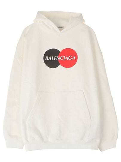 Logo Print Oversized Hoodie White - BALENCIAGA - BALAAN 2