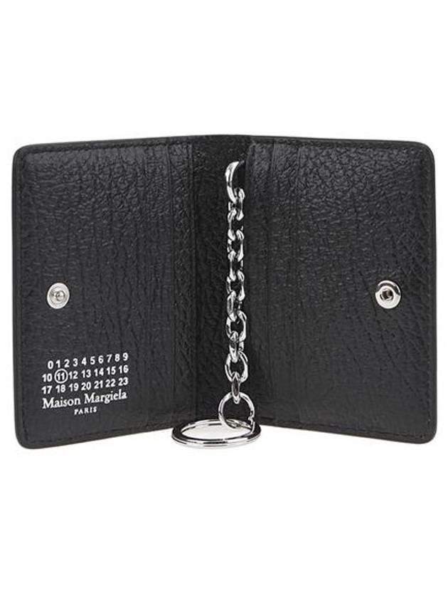 4 Stitch Keyring Card Wallet Black - MAISON MARGIELA - BALAAN 4