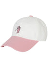 COUNTRY CLUB BEAR BASEBALL CAPPink Combo - PLAYBOO - BALAAN 1