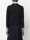 Men's Jersey Stitch V-Neck Cardigan Navy - THOM BROWNE - BALAAN 6