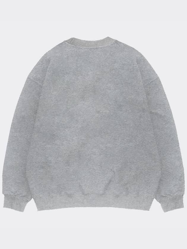 Ocean Metaverse Embroidery Typo Sweatshirt Gray - AOX - BALAAN 6