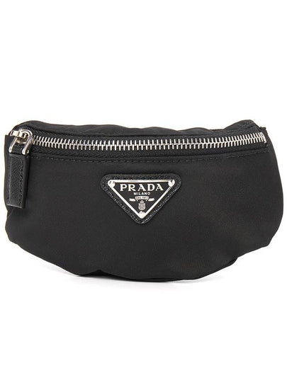 Triangle Logo Mini Pouch Belt Bag Black - PRADA - BALAAN 2